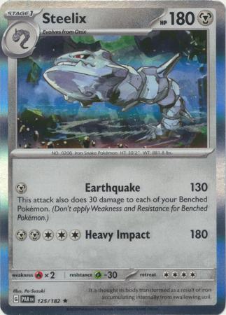 Card: Scarlet & Violet: Paradox Rift Singles, Steelix - 125/182 - Holo Rare