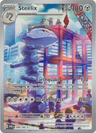 Card: Scarlet & Violet: Paradox Rift Singles, Steelix - 208/182 - Illustration Rare