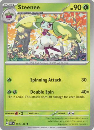 Card: Scarlet & Violet: Paradox Rift Singles, Steenee - 009/182 - Uncommon