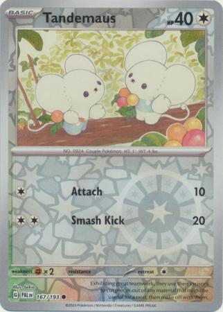 Card: Scarlet & Violet: Paldea Evolved Singles, Tandemaus - 167/193 - Common Reverse Holo
