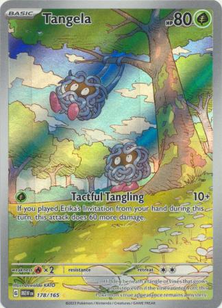 Card: Scarlet & Violet: 151 Singles, Tangela - 178/165 - Illustration Rare