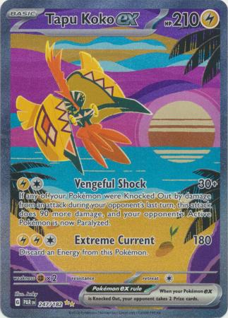 Card: Scarlet & Violet: Paradox Rift Singles, Tapu Koko ex - 247/182 - Special Illustration Rare