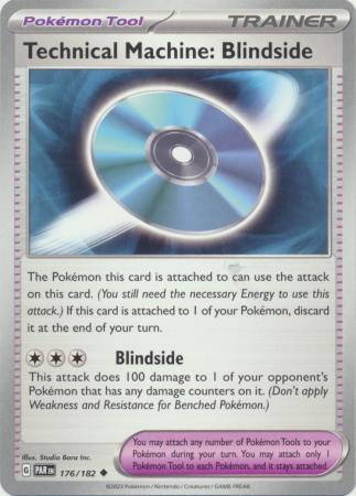 Card: Scarlet & Violet: Paradox Rift Singles, Technical Machine: Blindside - 176/182 - Uncommon