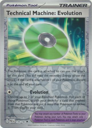 Card: Scarlet & Violet: Paradox Rift Singles, Technical Machine: Evolution - 178/182 - Uncommon Reverse Holo