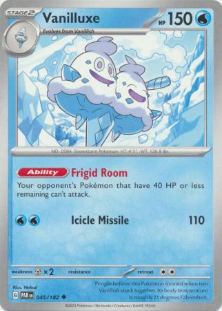 Card: Scarlet & Violet: Paradox Rift Singles, Vanilluxe - 045/182 - Uncommon