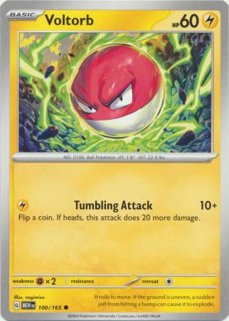 Card: Scarlet & Violet: 151 Singles, Voltorb - 100/165 - Common