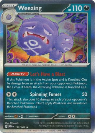 Card: Scarlet & Violet: 151 Singles, Weezing - 110/165 - Holo Rare