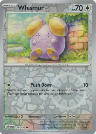 Card: Scarlet & Violet: Paradox Rift Singles, Whismur - 148/182 - Common Reverse Holo