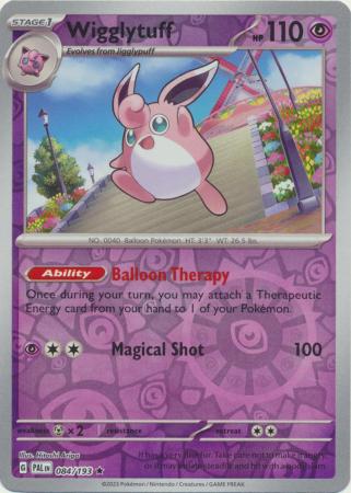 Card: Scarlet & Violet: Paldea Evolved Singles, Wigglytuff - 084/193 - Holo Rare Reverse Holo