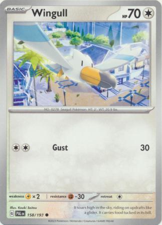 Card: Scarlet & Violet: Paldea Evolved Singles, Wingull - 158/193 - Common