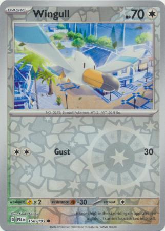 Card: Scarlet & Violet: Paldea Evolved Singles, Wingull - 158/193 - Common Reverse Holo