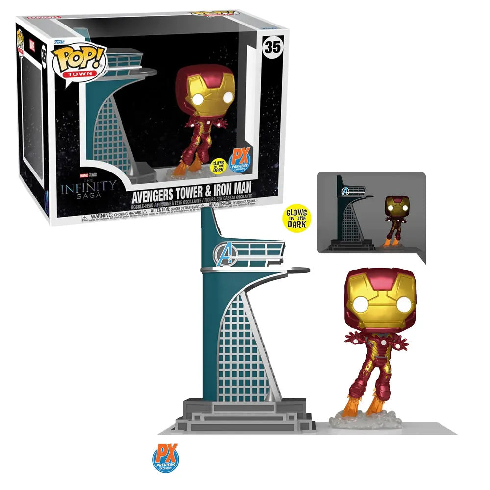 Funko Pop! Marvel: The Infinity Saga, Avengers Tower & Iron Man 35