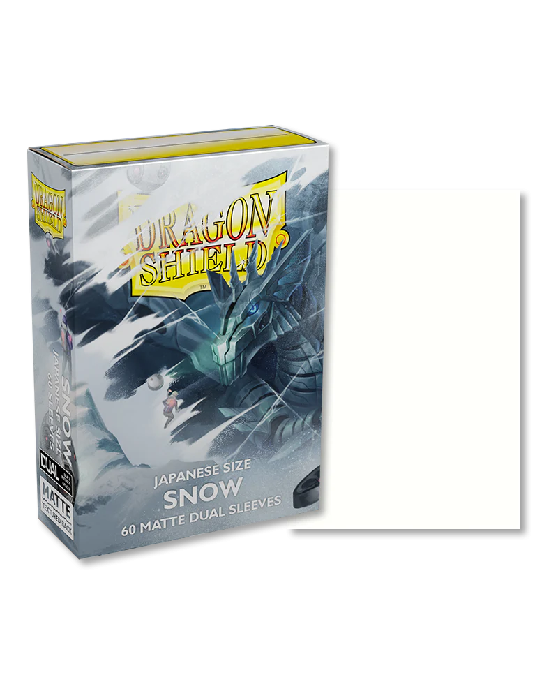 Dragon Shield, Japanese Size: Matte Dual Sleeves, Snow