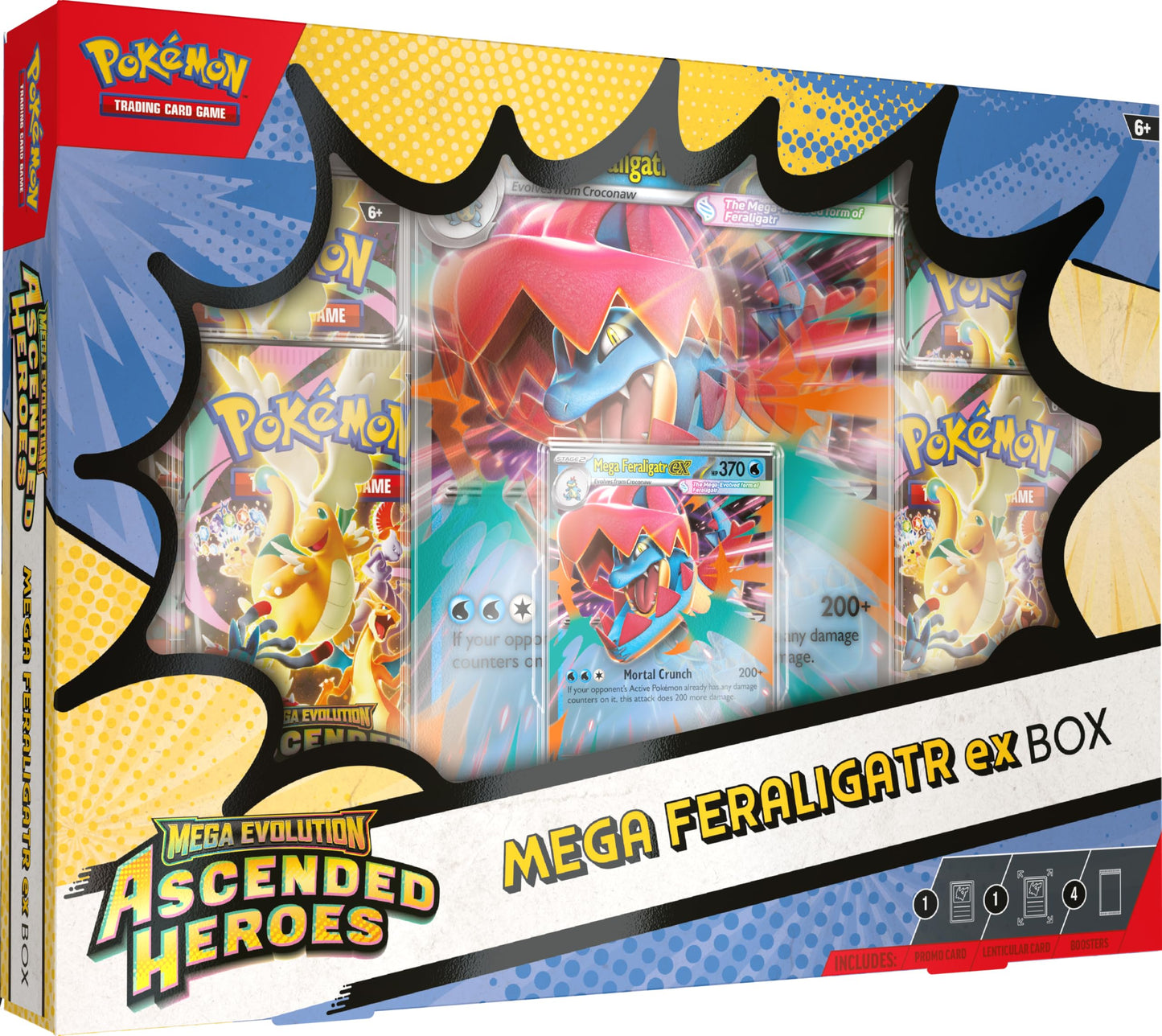 Caja Mega Feraligatr EX Mega Evolucion Ascended Heroes Ascenso Heroico