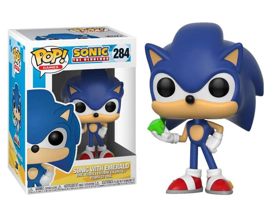 Funko Pop! Games: Sonic, Sonic With Emerald 284