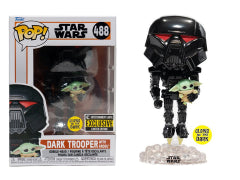 Funko Pop! Star Wars: Mandalorian, Dark Trooper With Grogu 488