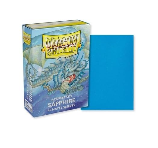 Dragon Shield, Japanese Size: Matte Sleeves, Sapphire