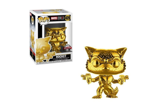 Funko Pop! Marvel: Dorados, Rocket 420
