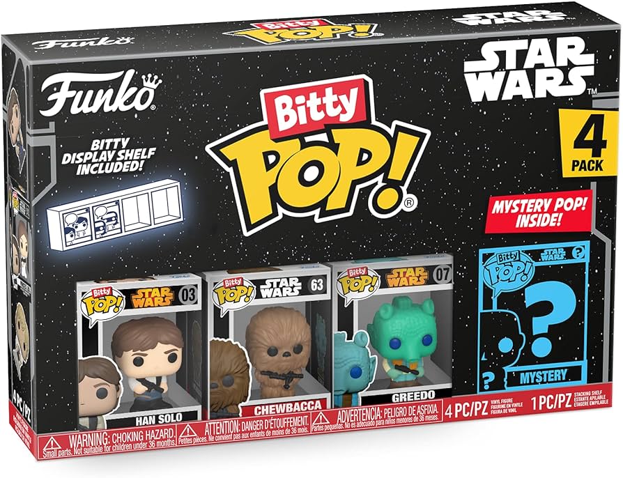 BittyPop! Star Wars: Han Solo, Chewbacca, Greedo