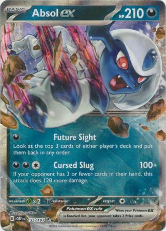 Card: Scarlet & Violet: Obsidian Flames Single, Absol ex - 135/197 - Ultra Rare
