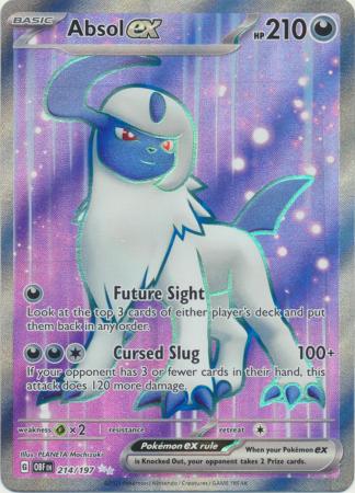Card: Scarlet & Violet: Obsidian Flames Single, Absol ex - 214/197 - Full Art Secret Rare
