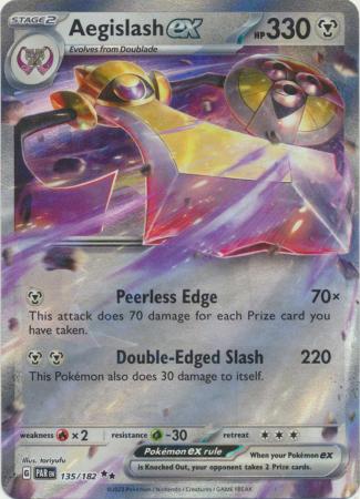 Card: Scarlet & Violet: Paradox Rift Singles, Aegislash ex - 135/182 - Ultra Rare
