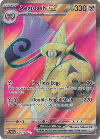 Card: Scarlet & Violet: Paradox Rift Singles, Aegislash ex - 230/182 - Full Art Secret Rare