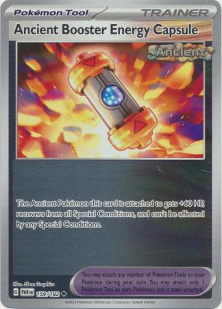 Card: Scarlet & Violet: Paradox Rift Singles, Ancient Booster Energy Capsule - 159/182 - Uncommon Reverse Holo