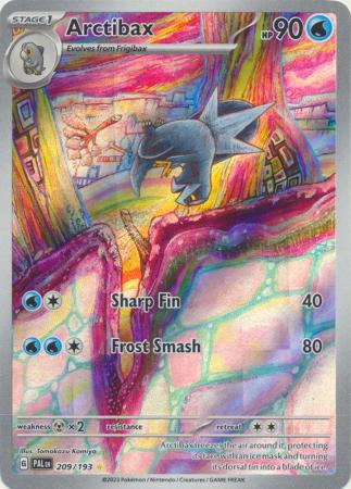 Card: Scarlet & Violet: Paldea Evolved Singles, Arctibax - 209/193 - Illustration Rare