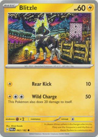 Card: Scarlet & Violet: Paradox Rift Singles, Blitzle - 062/182 - Common