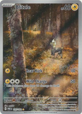 Card: Scarlet & Violet: Paradox Rift Singles, Blitzle - 195/182 - Illustration Rare