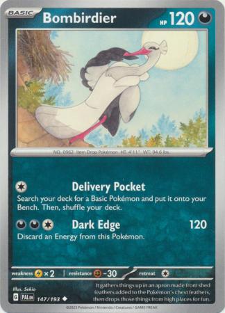 Card: Scarlet & Violet: Paldea Evolved Singles, Bombirdier - 147/193 - Uncommon