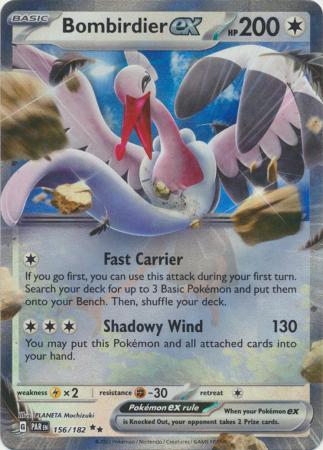 Card: Scarlet & Violet: Paradox Rift Singles, Bombirdier ex - 156/182 - Ultra Rare