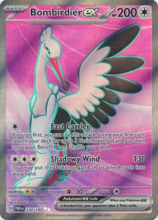 Card: Scarlet & Violet: Paradox Rift Singles, Bombirdier ex - 234/182 - Full Art Secret Rare