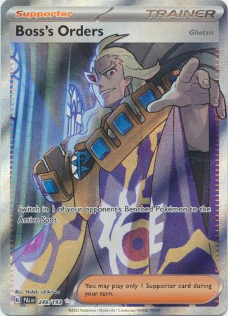 Card: Scarlet & Violet: Paldea Evolved Singles, Boss's Orders - 248/193 - Full Art Secret Rare