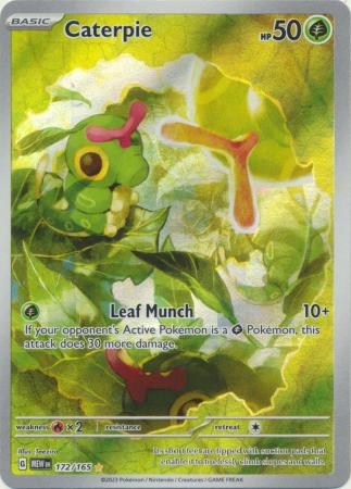 Card: Scarlet & Violet: 151 Singles, Caterpie - 172/165 - Illustration Rare