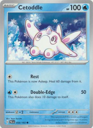 Card: Scarlet & Violet: Paldea Evolved Singles, Cetoddle - 054/193 - Common