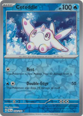 Card: Scarlet & Violet: Paldea Evolved Singles, Cetoddle - 054/193 - Common Reverse Holo