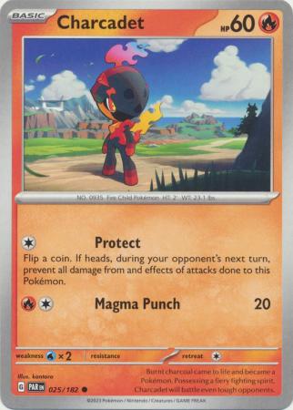 Card: Scarlet & Violet: Paradox Rift Singles, Charcadet - 025/182 - Common