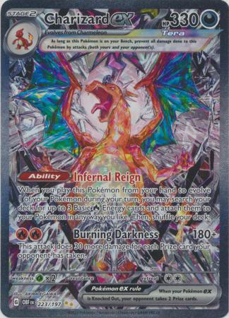 Card: Scarlet & Violet: Obsidian Flames Single, Charizard ex - 223/197 - Special Illustration Rare