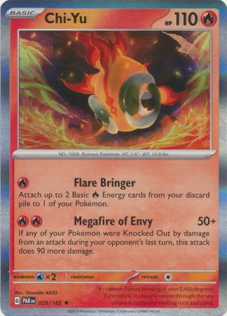Card: Scarlet & Violet: Paradox Rift Singles, Chi-Yu - 029/182 - Holo Rare