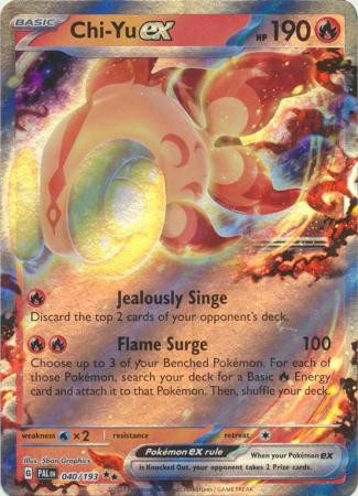 Card: Scarlet & Violet: Paldea Evolved Singles, Chi-Yu ex - 040/193 - Ultra Rare
