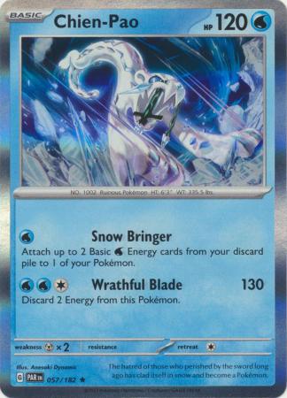 Card: Scarlet & Violet: Paradox Rift Singles, Chien-Pao - 057/182 - Holo Rare