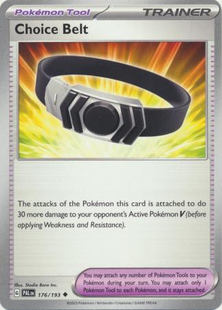 Card: Scarlet & Violet: Paldea Evolved Singles, Choice Belt - 176/193 - Uncommon
