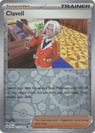 Card: Scarlet & Violet: Paldea Evolved Singles, Clavell - 177/193 - Common Reverse Holo