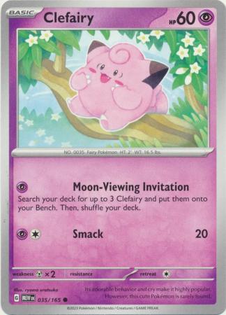 Card: Scarlet & Violet: 151 Singles, Clefairy - 035/165 - Common