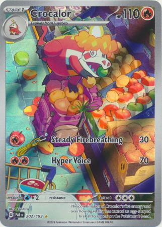 Card: Scarlet & Violet: Paldea Evolved Singles, Crocalor - 202/193 - Illustration Rare