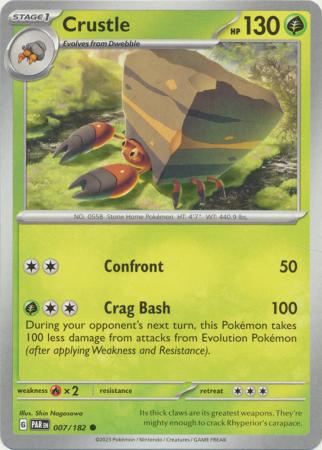 Card: Scarlet & Violet: Paradox Rift Singles, Crustle - 007/182 - Common