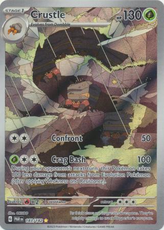 Card: Scarlet & Violet: Paradox Rift Singles, Crustle - 183/182 - Illustration Rare