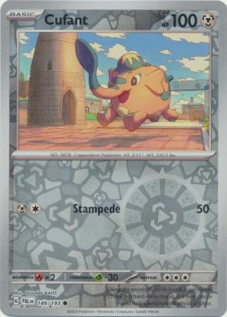 Card: Scarlet & Violet: Paldea Evolved Singles, Cufant - 149/193 - Common Reverse Holo